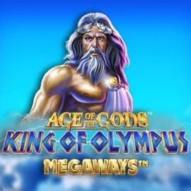 Age Of The Gods: King of Olympus Megaways logo by Origins at CrazyBet Casino