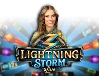 Official Live Casino logo: Lightning Storm by Evolution at CrazyBet Casino