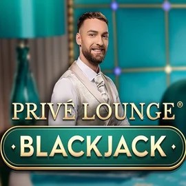 Privé Lounge Blackjack slot logo by Pragmatic Play at CrazyBet Casino